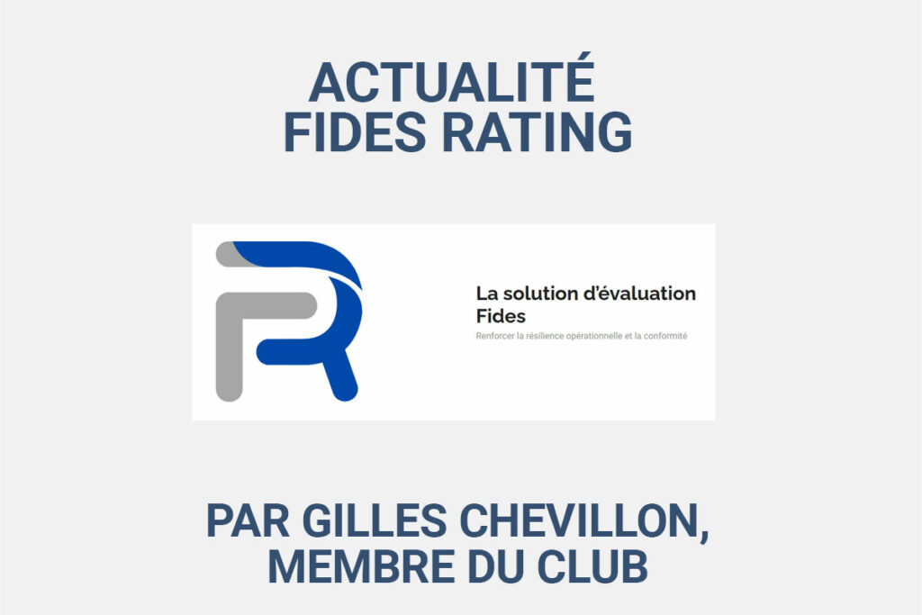 Gilles Chevillon - FIDES RATING est finaliste des RegTech Insight Awards Europe 2025 - 27-02-2025